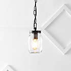 Alternate image 4 for JONATHAN Y Gaines 5.5-Inch Farmhouse Iron Mason Jar LED Pendant in Oil Rubbed Bronze/Clear