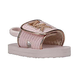Michael Kors® Size 3-6M Rylee Slide Sandal in Pink/Rose Gold