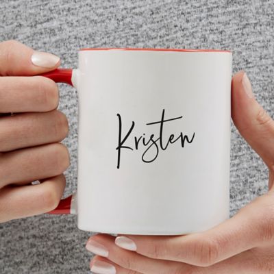 Trendy Script Name Personalized 11 oz. Coffee Mug