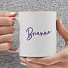 Alternate image 0 for Trendy Script Name Personalized 11 oz. Coffee Mug In Pink