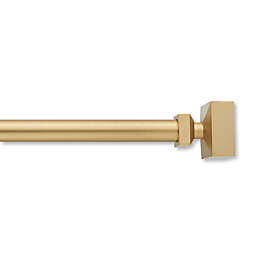 Everhome™ Clyde 18 to 36-Inch Adjustable Single Curtain Rod Set in Brushed Gold
