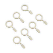 Everhome&trade; Clyde Beveled Clip Rings in Seedpearl (Set of 7)