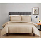 Alternate image 2 for Nestwell&trade; Pima Cotton Striped 3-Piece Full/Queen Duvet Cover Set in Shadow Grey