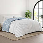 Alternate image 3 for Home Collection Country Home 2-Piece Reversible Twin/Twin XL Duvet Cover Set in Blue