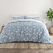 Home Collection Country Home 2-Piece Reversible Twin/Twin XL Duvet Cover Set in Blue