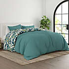 Alternate image 5 for Home Collection Boho Flower 3-Piece Reversible Full/Queen Duvet Cover Set in Teal