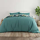 Alternate image 1 for Home Collection Boho Flower 3-Piece Reversible Full/Queen Duvet Cover Set in Teal