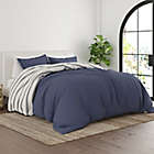 Alternate image 5 for Home Collection Desert Stripe 2-Piece Twin/Twin XL Reversible Duvet Cover Set in Navy