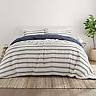 Alternate image 0 for Home Collection Desert Stripe 2-Piece Twin/Twin XL Reversible Duvet Cover Set in Navy