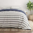 Alternate image 2 for Home Collection Desert Stripe 2-Piece Twin/Twin XL Reversible Duvet Cover Set in Navy