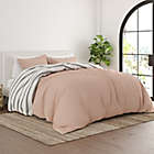 Alternate image 5 for Home Collection Desert Stripe 2-Piece Twin/Twin XL Reversible Duvet Cover Set in Rose