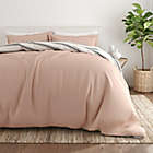 Alternate image 3 for Home Collection Desert Stripe 2-Piece Twin/Twin XL Reversible Duvet Cover Set in Rose