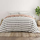Alternate image 0 for Home Collection Desert Stripe 2-Piece Twin/Twin XL Reversible Duvet Cover Set in Rose
