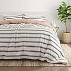 Alternate image 2 for Home Collection Desert Stripe 2-Piece Twin/Twin XL Reversible Duvet Cover Set in Rose