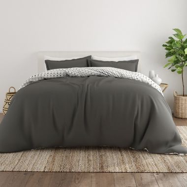 Home Collection iEnjoy Home&reg; Etched Gate 3-Piece Reversible Duvet Cover Set. View a larger version of this product image.