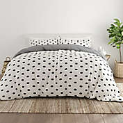 White Grey Polka Dots Quilt Duvet Donna Cover Bedding Set AU S D Q  AU STOCK BN 
