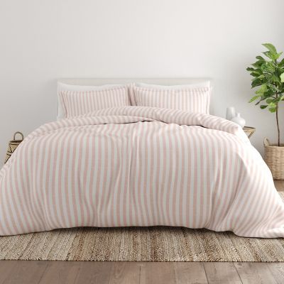 Montebello Fashion Bedding 5 Piece Pink Stripe Comforter Set 