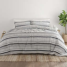 Home Collection® Vintage Stripe 2-Piece Twin/Twin XL Duvet Set in Light Grey