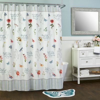 SKL Home 70-Inch x 72-Inch Inspirational Meadow Shower Curtain