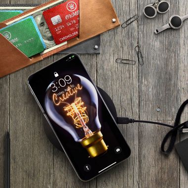 TYLT 2-Pack Shield Qi Fast Wireless Charger Pad in Black. View a larger version of this product image.