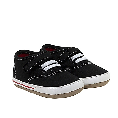 Ro+Me by Robeez&reg; Size 0-6M Wesley Sneaker in Black. View a larger version of this product image.