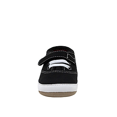 Ro+Me by Robeez&reg; Size 0-6M Wesley Sneaker in Black. View a larger version of this product image.