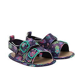 ro+me by Robeez® Size 0-6M Tropical Flowers Sandal in Navy