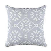 Everhome&trade; Floral Tile 18-Inch Square Decorative Throw Pillow in Microchip