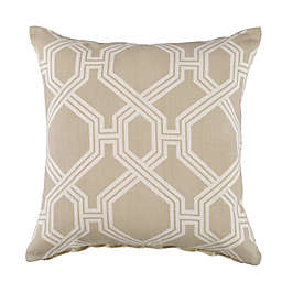 Everhome™ Coastal Geo Square Decorative Throw Pillow in Peyote