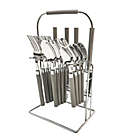 Alternate image 5 for Simply Essential&trade; 16-Piece Stainless Steel Flatware Set with Caddy in Cool Grey