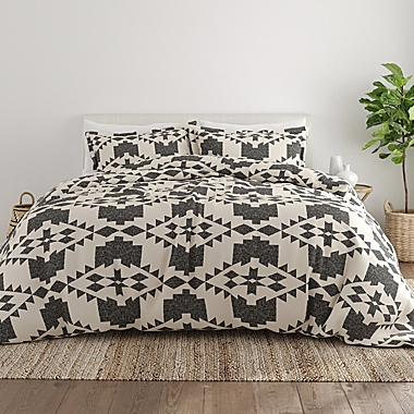 Home Collection Adobe Diamond 2-Piece Reversible Twin/Twin XL Duvet Cover Set in Grey. View a larger version of this product image.