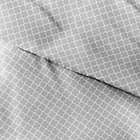 Alternate image 5 for Home Collection Quatrefoil 3-Piece King Duvet Cover Set in Grey