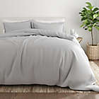 Alternate image 3 for Home Collection Quatrefoil 3-Piece Queen Duvet Cover Set in Grey