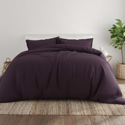 2 Urban Outfitters Magical Thinking Pom Fringe Purple Duvet twin XL 66 x 90 NEW 