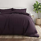 Alternate image 2 for Solid 3-Piece Full/Queen Duvet Cover Set in Purple