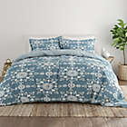 Alternate image 0 for Home Collection Daisy Medallion 2-Piece Reversible Twin/Twin XL Comforter Set in Blue
