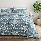 Alternate image 2 for Home Collection Daisy Medallion 2-Piece Reversible Twin/Twin XL Comforter Set in Blue