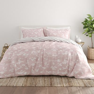 Bed and Bath Collection Tropical Floral Print in Blush and Cream