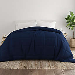 Home Collection All Seasons Down Alternative King Comforter in Navy