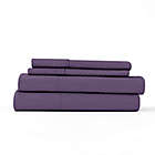 Alternate image 3 for Chevron Deep Pocket King Sheet Set in Purple