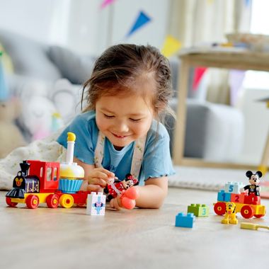LEGO&reg; DUPLO&reg; Disney&trade; 22-Piece Mickey &amp; Minnie Birthday Train Playset. View a larger version of this product image.