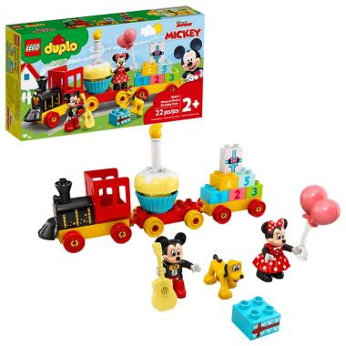 LEGO&reg; DUPLO&reg; Disney&trade; 22-Piece Mickey &amp; Minnie Birthday Train Playset. View a larger version of this product image.