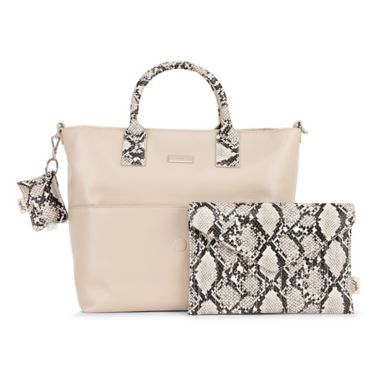 Ju-Ju-Be&reg; Beyond Chic Diaper Tote in Snake/Taupe. View a larger version of this product image.