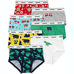 carter's® 7-Pack Printed Toddler Briefs in White