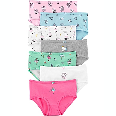 carter&#39;s&reg; Size 2-3T 7-Pack Ballet Cotton Girls&#39; Underwear in Pink. View a larger version of this product image.