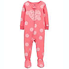 Alternate image 0 for carter&#39;s&reg; Size 12M Heart Snug Fit Footed Pajama in Pink