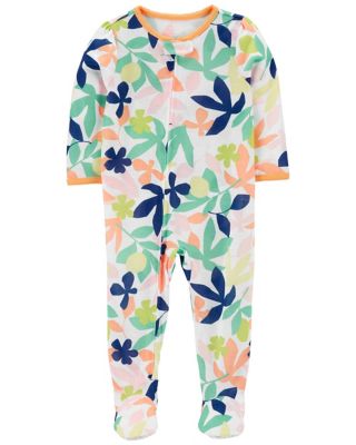 carter&#39;s&reg; Leaf 2-Way Zip-Front Footed Pajama