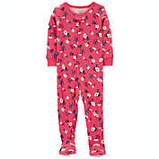carter&#39;s&reg; Floral Snug Fit Footed Pajama in Berry