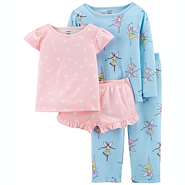 carter&#39;s&reg; Size 4T 4-Piece Fairy Loose-Fit Pajamas in Pink/Blue. View a larger version of this product image.