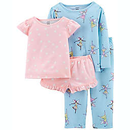 carter's® Size 2T 4-Piece Fairy Loose-Fit Pajamas in Pink/Blue